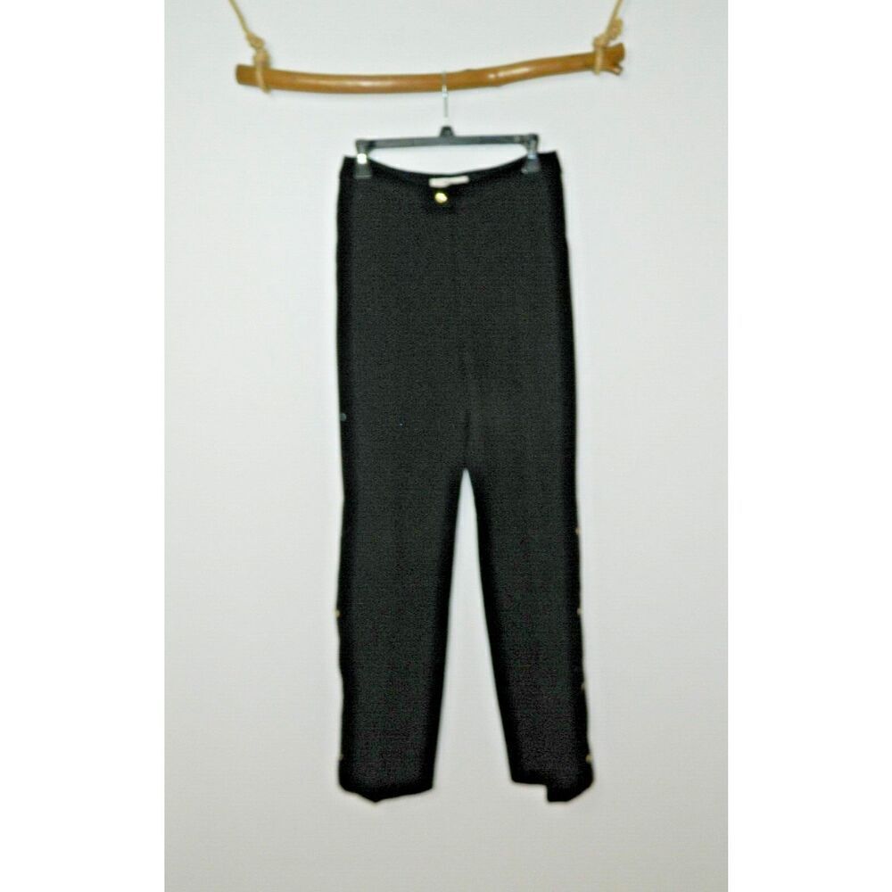 Brogger Pants Women's Size Small Black Wool Fly Away‎  Snaps on the Hem
